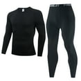Men's Casual Fitness Fast Drying Elastic Long Sleeve Long Pants Sports