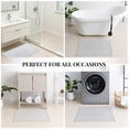 thumbnail image 3 of Yiannan 17x24 Inch Cotton Bath Rug, Soft Absorbent Non Slip Mat, Machine Washable Non Shedding, Fashionable Mat for Bathroom, Kitchen and Laundry,Light Gray, 3 of 8
