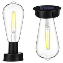 Solar Lights Replacement Solar Panel For Garden Lights 7 Cm Solar Lamps Replacement Parts Top With Bright LED Light Bulb Solar Single Light Bulb with Cord for Christmas Village Solar String