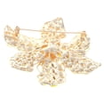 thumbnail image 2 of Large Crystal Flower Brooch, 2 of 2