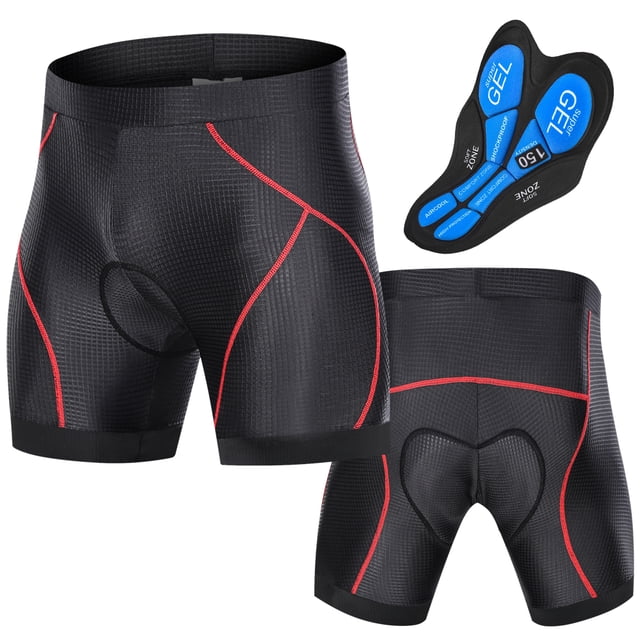Tignapoo Premium 3D Foam Cycling Shorts with Gel Padding, Moisture-Wicking Nylon and Spandex Blend, Available in Multiple Colors and EU Sizes L/XL for Enhanced Comfort During Rides