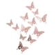 thumbnail image 2 of Calcomanías de pared Bewildely 12 piezas 3D papel Oro rosa, 2 of 6