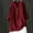 Wine, variant on SHIXIAOO Loose Button Down Blouse Tops Stand Solid Sleeve Collar Long Casual Women Shirt Women's Blouse Light Weight Tee Light T Shirt