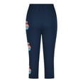 thumbnail image 6 of ZACPNCV Girls Capri Leggings Independence Day Print High Waist Kids Leggings Athletic Sports Workout Dance Tights Cropped Pants Navy 2-3 Years, 6 of 9