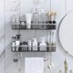thumbnail image 3 of Estantería de baño, estante de almacenamiento para champú de esquina, estante de almacenamiento de toallas Afortunado Sencillez, 3 of 5