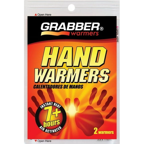 Grabber Hand Warmers - Long Lasting Safe Natural Odorless Air Activated Warmers - Up to 7 Hours of Heat - 40 Pair