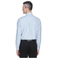thumbnail image 4 of 8970 UltraClub Men's Classic Wrinkle-Resistant Long-Sleeve Oxford Blue/White 3XL, 4 of 4
