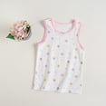 thumbnail image 5 of XBASW Kids Toddler Girls Tank Tops Camis Flower Cotton Undershirts Sleeveless Tees for 3-8 Year, 5 of 9