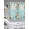 thumbnail image 3 of Blue Coastal Living Room Curtains 2 Panel, Summer Nautical Beach Coral Starfish Cafe Window Treatment, Extra Long Farmhouse Bedroom Bathroom Kitchen Curtains Drapes 104"x72", 3 of 6