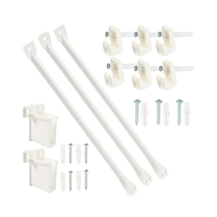 17" Metal Wire Shelf Brackets For RVs Closet Organizer 100lbs Load Capacity