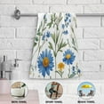 thumbnail image 5 of Yayeee Hand Towels for Bathroom Set of 2 Quick Dry Super Absorbent Soft Hand Shower Towels, 28" x 14", Blue Floral, 5 of 8