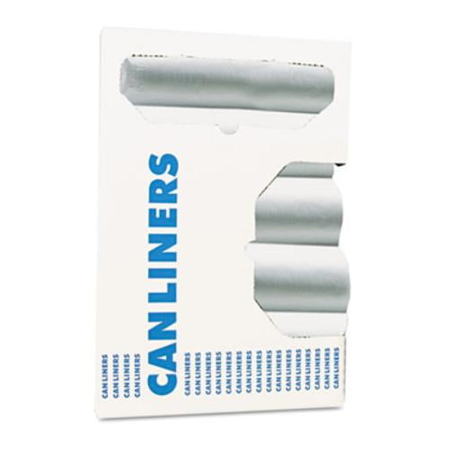 Boardwalk High-Density Trash Bags, 45 gal, 13 microns, 40" x 46", Natural, 25 Bags/Roll, 10 Rolls/Carton