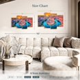 thumbnail image 3 of Elephant Stock Magic Horseshoe Bend Wall Art - Horizontal Multi Panel Canvas - Living Room Wall Decor - Nature Multi Panel - Orange And Turquoise Decor By Marco Carmassi - 43" x 27", 3 of 4