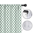 thumbnail image 4 of Blackout Kids Curtains,Green and White Checkerboard Pattern Childrens Insulated Curtains Set Of 2,Bedroom Essentials,Toddler Room Decor 42"x54", 4 of 5