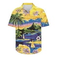 thumbnail image 3 of ZCFZJW Hawaiian Shirts for Men Big and Tall Regular Fit Casual Summer Tropical Palm Tree Printed Short Sleeve Button Down Graphic T-Shirts Beach Vacation Tees Tops Multicolor#03 XXXL, 3 of 5