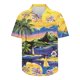 thumbnail image 3 of Camisas de Manga Larga para Hombres Moda Casual Floral Estampado Hawaiano Solapa Botón Superior, Ligero para Primavera Verano, 3 of 8