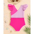 thumbnail image 5 of Traje de baño Mioglrie para niñas, de una sola pieza, color rosa, 2T-6T, 5 of 5