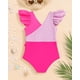 thumbnail image 5 of Traje de baño de una pieza para niños pequeños Mioglrie Pink Block T3 T4, 5 of 5