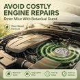 thumbnail image 2 of Peppermint oil rodent repellent 4 packs, for car engines, under the hood, garages, RVs, sheds, and storage spaces rodent repellent, with sticky back, fresh peppermint scent helps repel mice and roden, 2 of 3