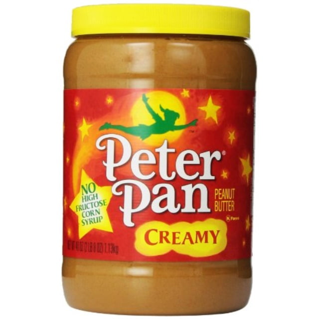 peter pan creamy peanut butter, 40ounce jars (pack of 3)