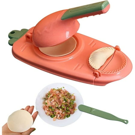 

Donepart 2 In 1 Dumpling Maker & Manual Dumpling Maker Mould Kitchen Dumpling Making Tool (Pink)