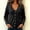 Black, variant on Cardigan Sweaters for Women Lightweight Trendy V Neck Long Sleeve Button Up Sweater, M