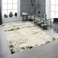 thumbnail image 1 of 18 x 18 in. Panache Cream, Yellow & Anthracite Gray Soft Power Loomed Rectangle Area Rug, 1 of 1