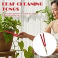 thumbnail image 6 of SeekLGT Leaf Cleaning Tongs for Plants with Microfiber Pads, Portable Wooden Plant Duster for Leaves Window Blinds and Dust Removal, Cleaning Tool, 1 pc, 6 of 8