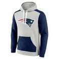 thumbnail image 2 of Men's Fanatics Silver/Navy New England Patriots Big & Tall Team Fleece Pullover Hoodie, 2 of 3