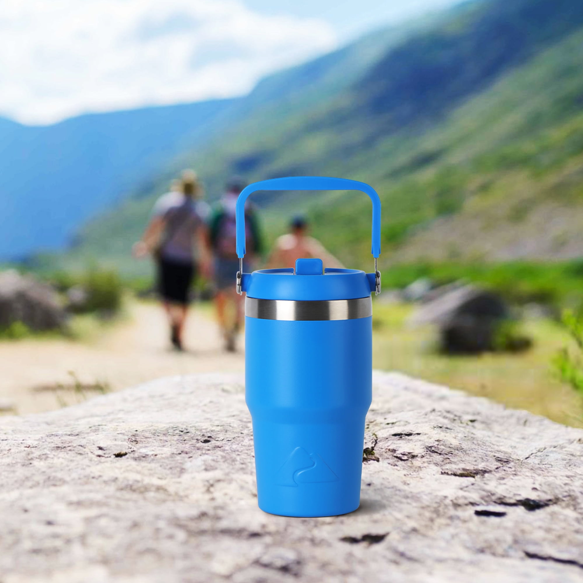 Ozark Trail 18 oz Stainless Steel Insulated Swivel Tumbler, Electric Blue