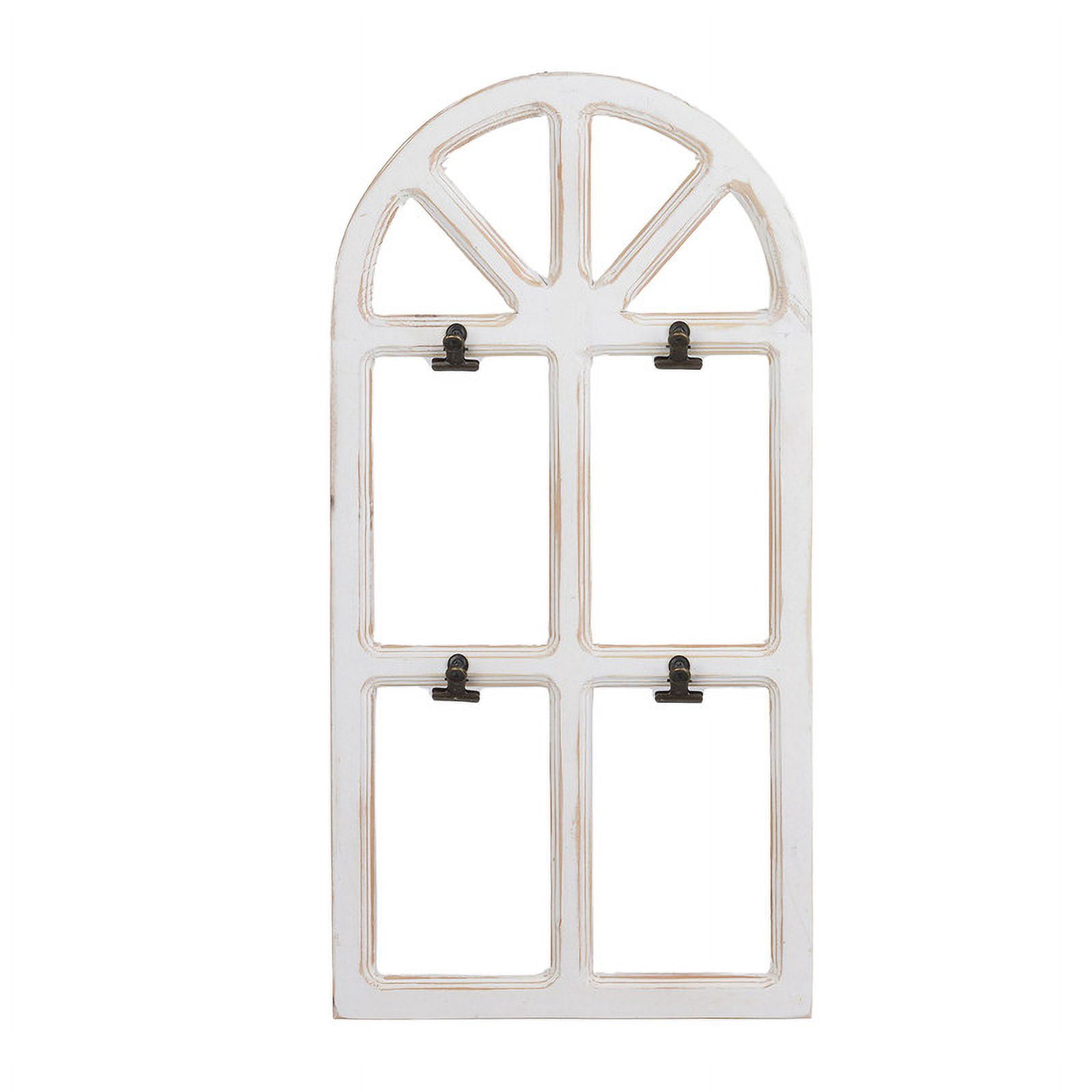 Liora Arch Farmhouse Window Pane Metal Wall Art Set