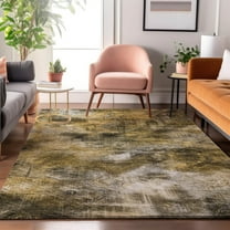 Addison Rugs Mayfield Washable Transitional Modern Mocha Rectangle Rug, 8' x 10'