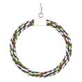 thumbnail image 6 of SPRING PARK Bird Perches Parrot Cotton Rope Circle Ring Stand Bird Toy Spherical Swing Perch Toy, 6 of 7