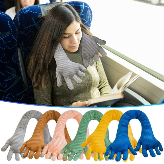 Fufafayo under $5 6Pcs Hand Pillow, Novelty Pillow, Funny Hand Shaped Body Pillow, Fleece Hugging Cushion, for Bed, Sofa, Lounge, Gift for Couples, Valentine's Day, Comforting and Soft