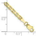 thumbnail image 2 of 10k Yellow Gold Bracelet Chain Styles Anchor 3 mm 7 in Concave, 2 of 4