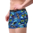 thumbnail image 2 of Yiaed Hawaiian Style Print Men's Soft Cotton Boxer Shorts Breathable Boxers Underwear Moisture-Wicking Underwear Stretch Boxer Briefs for Man-Large, 2 of 5