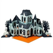 Hallmark Paper Wonder Displayable Jumbo Halloween Card or Centerpiece (Accordion Fold Haunted House)