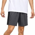 thumbnail image 3 of adidas Men's 3-Stripes Training Shorts (US, Alpha, Large, Regular, Regular, Grey), 3 of 6