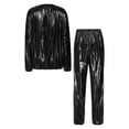 thumbnail image 4 of iiniim Women Sauna Suit Weight Loss Sweat Suits Pants Gym Workout Top Fitness Activewear Size L-4XL Black XXL, 4 of 7