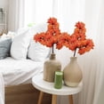 thumbnail image 1 of Artificial Branch Banyan Leaf Red Maple Leaf Indoor Fake Tree Ginkgo Leaf Plastic Branch Engineering Green Plant Branch Wholesale, 1 of 6