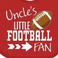 thumbnail image 4 of Inktastic Uncle's Little Football Fan Boys or Girls Baby Bib, 4 of 4