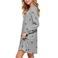 thumbnail image 5 of LIaqionyy Girls Dress Casual Loose Long Sleeve Loungewear Kids Soft Christmas Dresses Home Wear Clothes, 5 of 8