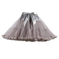 thumbnail image 1 of Womens Multi-Layered Solid Pleated Tulle Tutu Puffy Party Club Cosplay Mini Skirt, 1 of 4