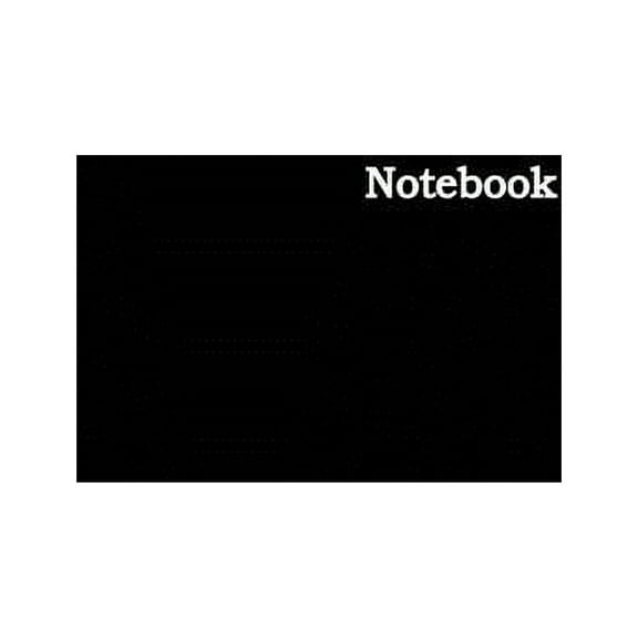 Notebook: Black Notebook, Journal, (Paperback)