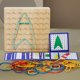 thumbnail image 5 of Bearachild Wood Geoboard Manipulative Geo Board Graphical Block Puzzles Bands Nail Latex Educational Toys Teaser Plate Brain Type2, 5 of 6