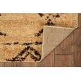 thumbnail image 3 of Morrocan Atlas Camel 5x7 Area Rug Modern Shag Geometric Neutral Colors, 3 of 6