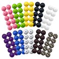 thumbnail image 4 of 100pcs Silicone Jewelry Beads Colored Design Beads Diy Handmade Crafts Making Beads, 4 of 6