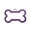 Purple, variant on Stainless Steel Dog ID Tag with Glittery Bone Design, Custom Engraved Name Plate for Dogs and Cats, Black