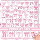 thumbnail image 3 of Parches de lazo rosa Wavwave con apliques de tela, 50 unidades, 7 cm, 3 of 7