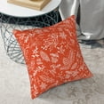 thumbnail image 6 of Square Decorative Throw Pillow Covers with Core, Orange Christmas Illustration Throw Pillows for Couch Sofa Bed Home Decor, 20"x20", 6 of 9